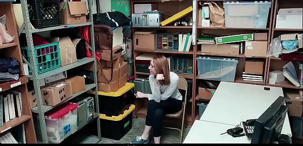 Ginger Shoplifter Teen Arrested and Fucked
